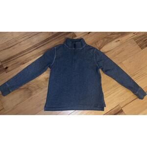 CREWCUTS BOYS GRAY QUARTER ZIP SHIRT SIZE 14 EXCELLENT COND LD8